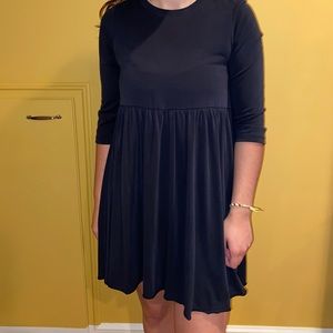 Quarter sleeve baby doll dress